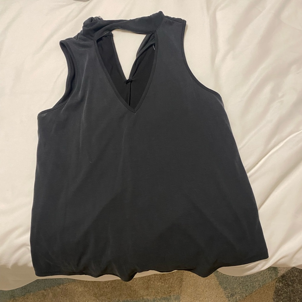 Black high rise top